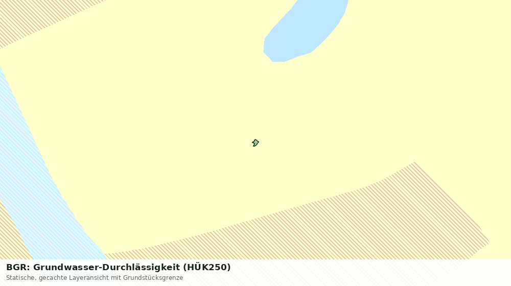 Statische Kartenansicht: BGR: Grundwasser-Durchlässigkeit (HÜK250)