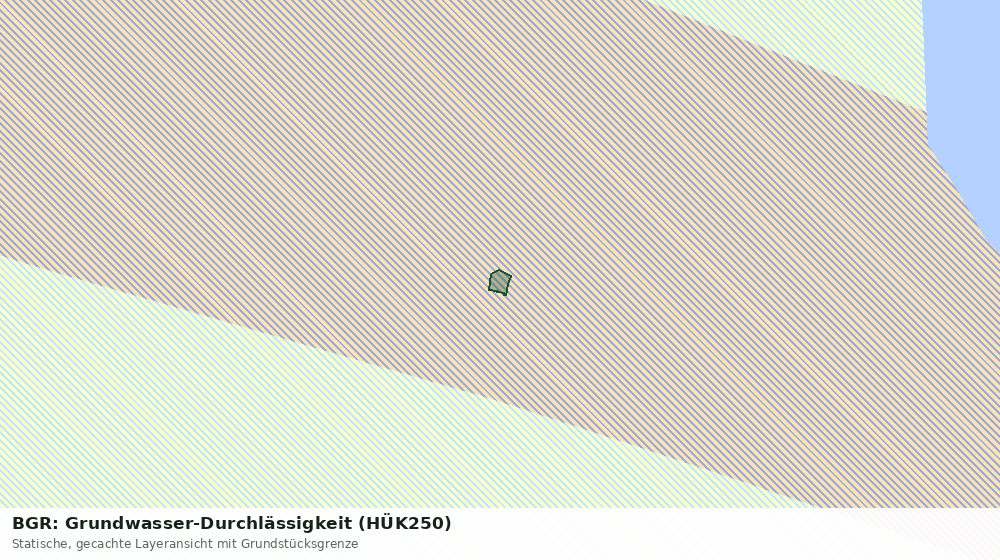 Statische Kartenansicht: BGR: Grundwasser-Durchlässigkeit (HÜK250)