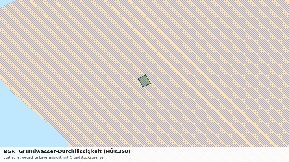 Statische Kartenansicht: BGR: Grundwasser-Durchlässigkeit (HÜK250)