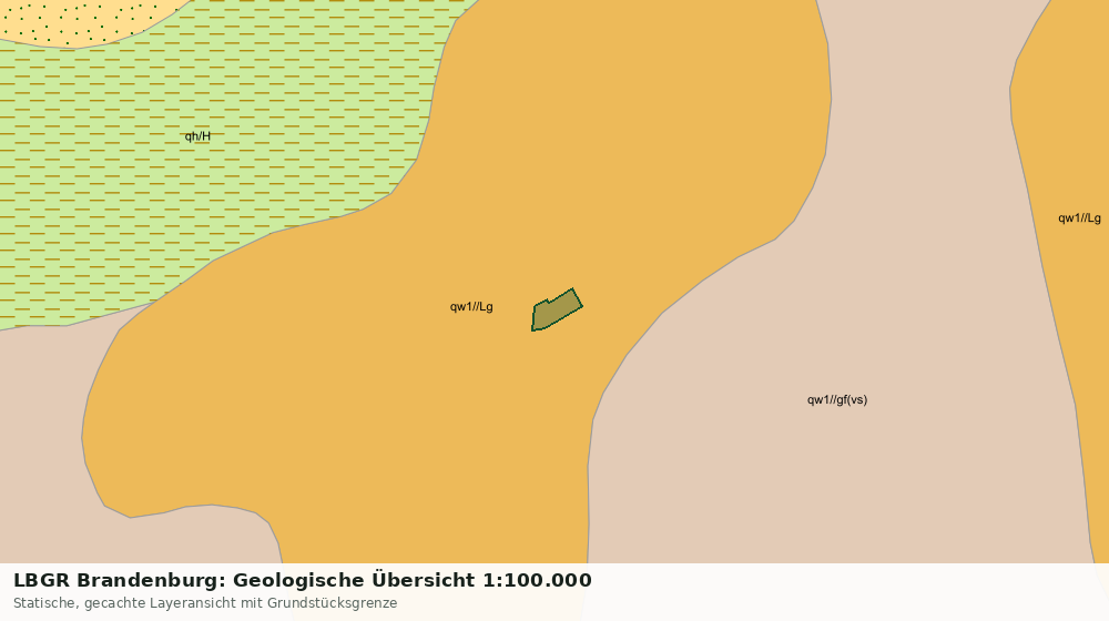 Statische Kartenansicht: LBGR Brandenburg: Geologische Übersicht 1:100.000
