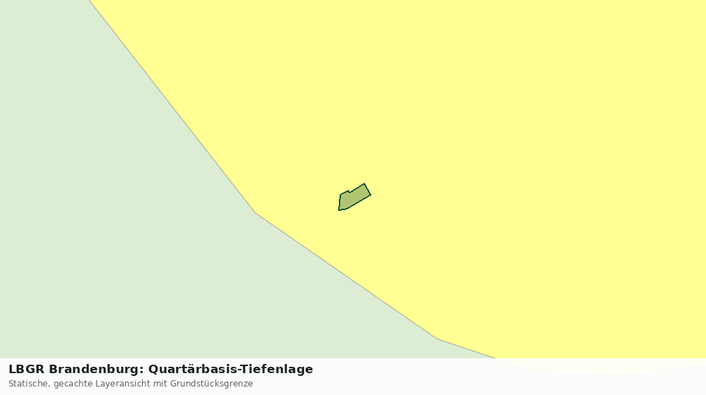 Statische Kartenansicht: LBGR Brandenburg: Quartärbasis-Tiefenlage