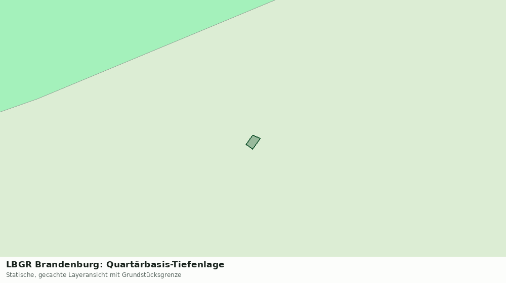Statische Kartenansicht: LBGR Brandenburg: Quartärbasis-Tiefenlage