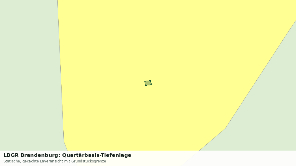 Statische Kartenansicht: LBGR Brandenburg: Quartärbasis-Tiefenlage