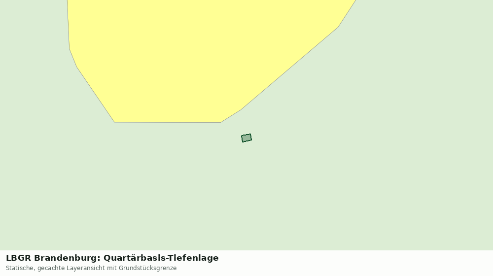 Statische Kartenansicht: LBGR Brandenburg: Quartärbasis-Tiefenlage