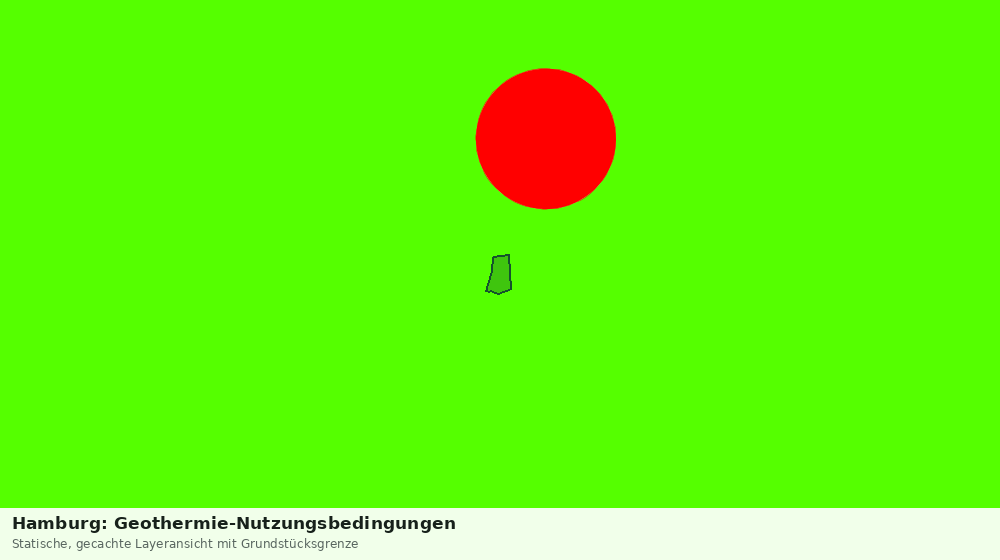 Statische Kartenansicht: Hamburg: Geothermie-Nutzungsbedingungen