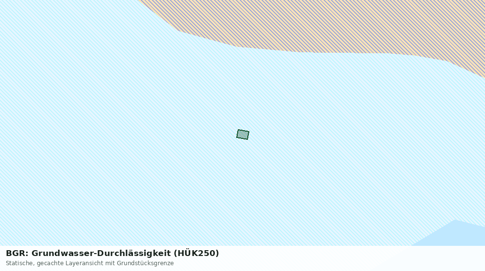 Statische Kartenansicht: BGR: Grundwasser-Durchlässigkeit (HÜK250)