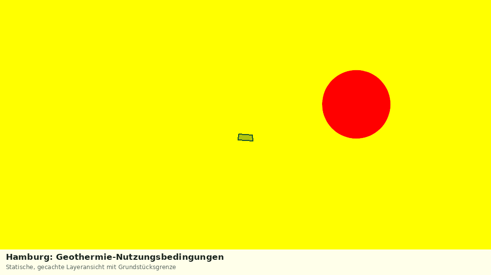 Statische Kartenansicht: Hamburg: Geothermie-Nutzungsbedingungen