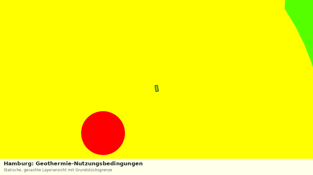 Statische Kartenansicht: Hamburg: Geothermie-Nutzungsbedingungen