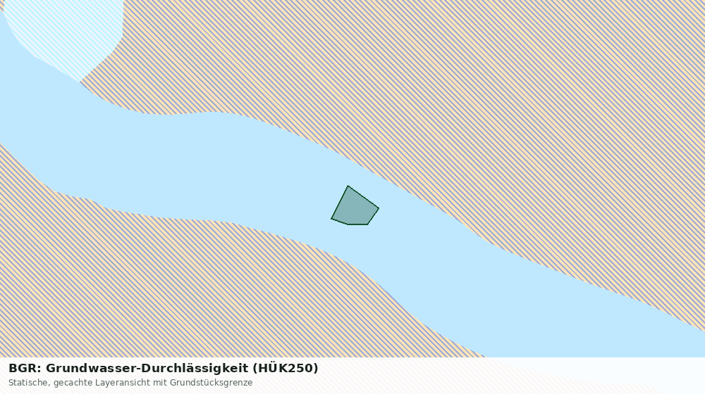 Statische Kartenansicht: BGR: Grundwasser-Durchlässigkeit (HÜK250)