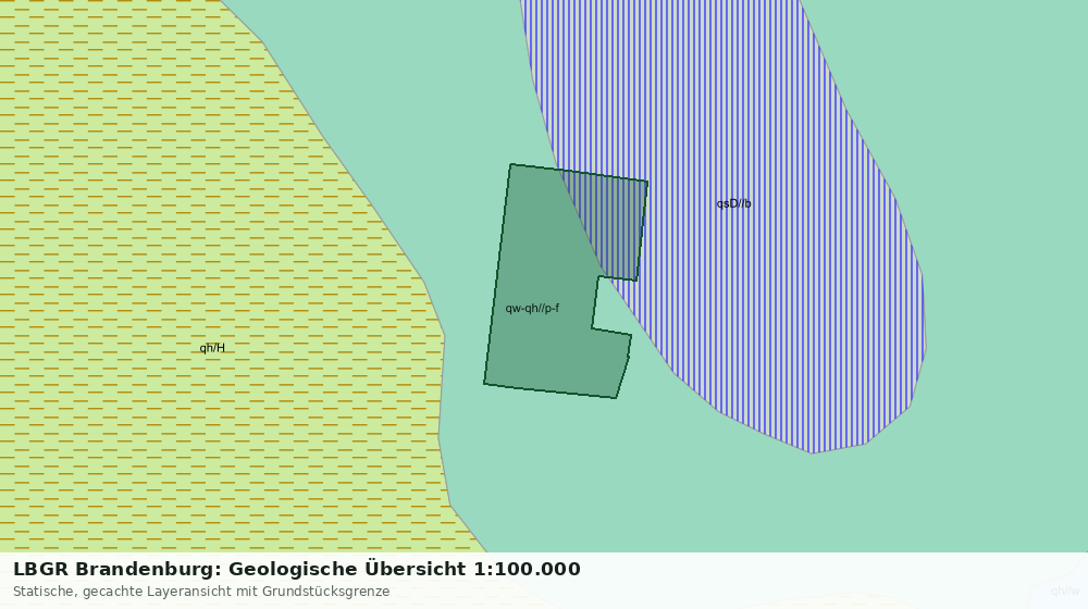 Statische Kartenansicht: LBGR Brandenburg: Geologische Übersicht 1:100.000