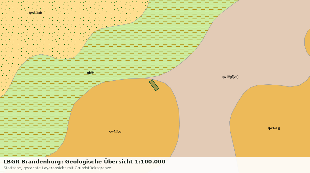 Statische Kartenansicht: LBGR Brandenburg: Geologische Übersicht 1:100.000
