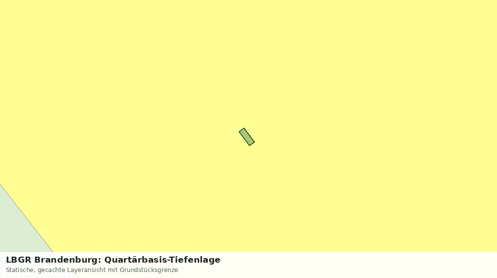 Statische Kartenansicht: LBGR Brandenburg: Quartärbasis-Tiefenlage
