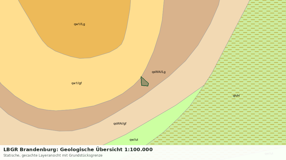 Statische Kartenansicht: LBGR Brandenburg: Geologische Übersicht 1:100.000