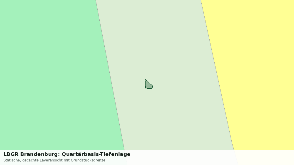 Statische Kartenansicht: LBGR Brandenburg: Quartärbasis-Tiefenlage