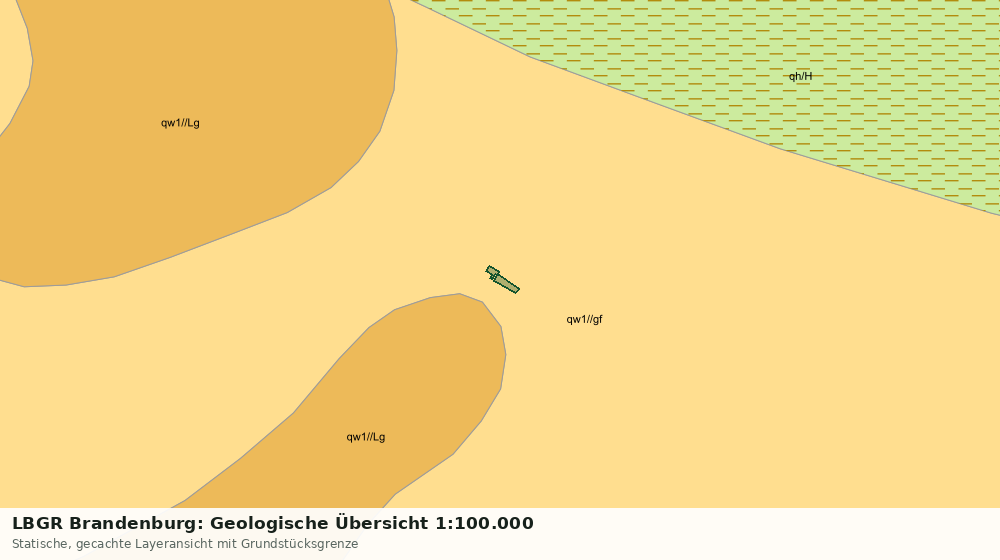 Statische Kartenansicht: LBGR Brandenburg: Geologische Übersicht 1:100.000