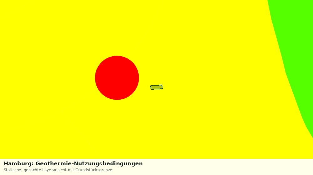 Statische Kartenansicht: Hamburg: Geothermie-Nutzungsbedingungen