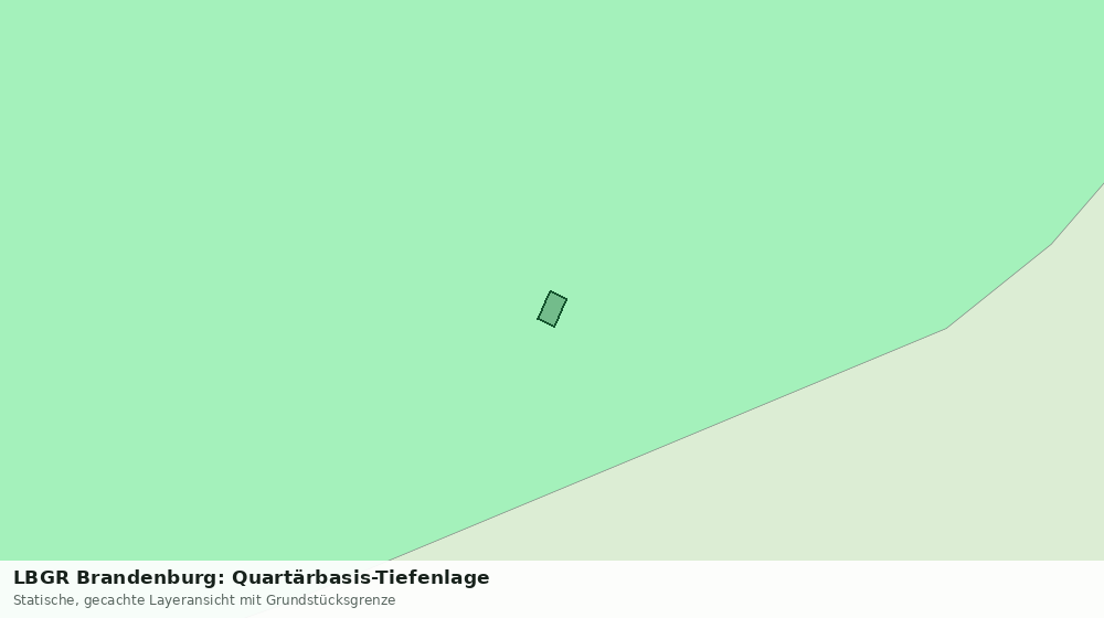 Statische Kartenansicht: LBGR Brandenburg: Quartärbasis-Tiefenlage