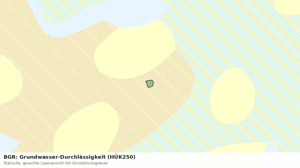Statische Kartenansicht: BGR: Grundwasser-Durchlässigkeit (HÜK250)
