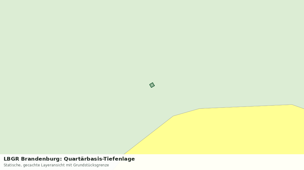 Statische Kartenansicht: LBGR Brandenburg: Quartärbasis-Tiefenlage