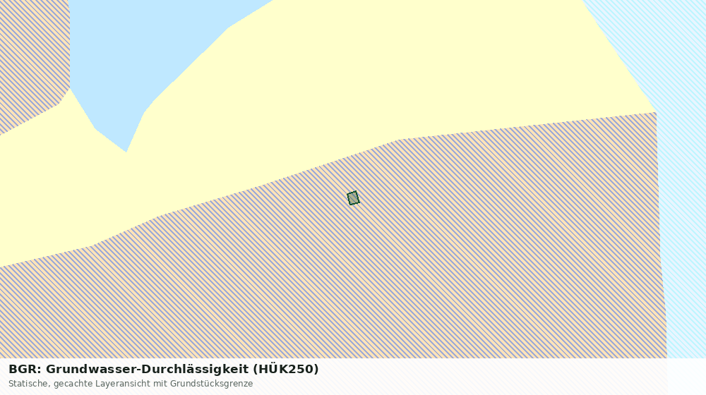 Statische Kartenansicht: BGR: Grundwasser-Durchlässigkeit (HÜK250)