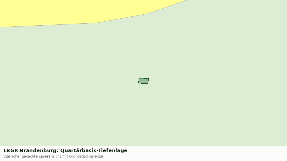 Statische Kartenansicht: LBGR Brandenburg: Quartärbasis-Tiefenlage