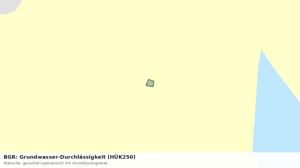 Statische Kartenansicht: BGR: Grundwasser-Durchlässigkeit (HÜK250)