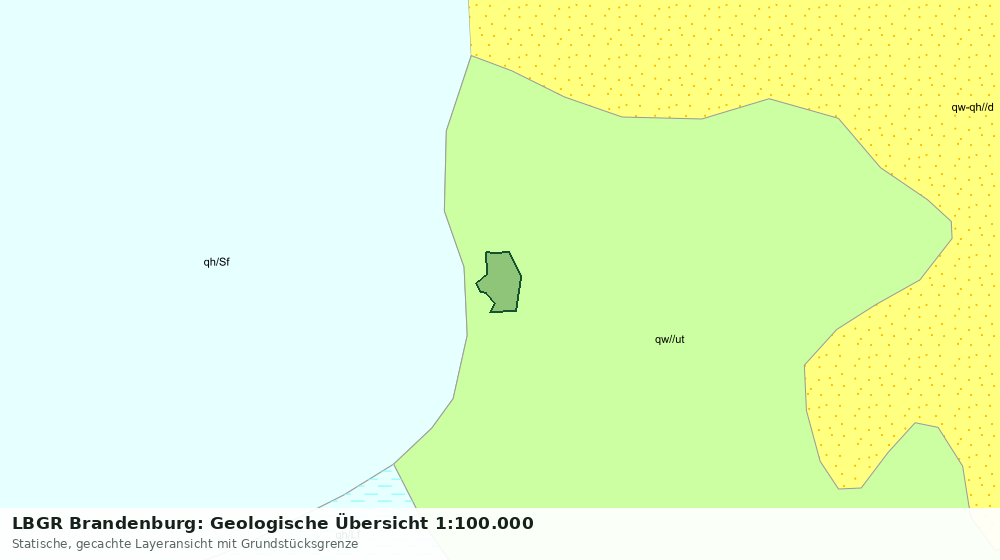 Statische Kartenansicht: LBGR Brandenburg: Geologische Übersicht 1:100.000