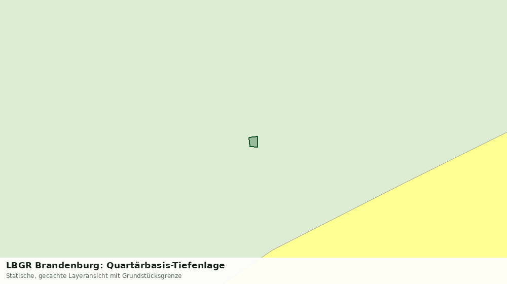 Statische Kartenansicht: LBGR Brandenburg: Quartärbasis-Tiefenlage