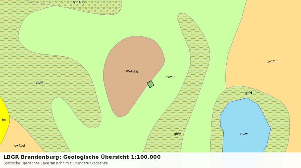 Statische Kartenansicht: LBGR Brandenburg: Geologische Übersicht 1:100.000