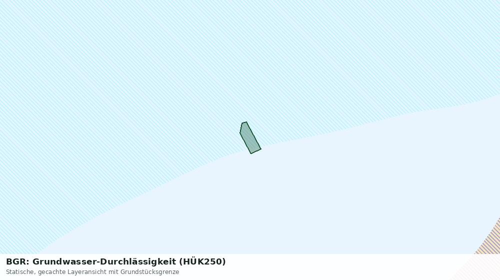 Statische Kartenansicht: BGR: Grundwasser-Durchlässigkeit (HÜK250)