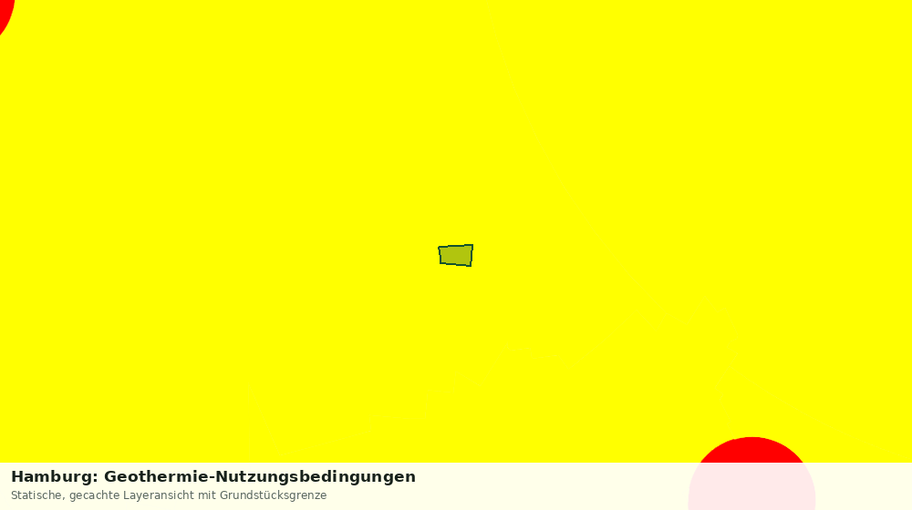 Statische Kartenansicht: Hamburg: Geothermie-Nutzungsbedingungen