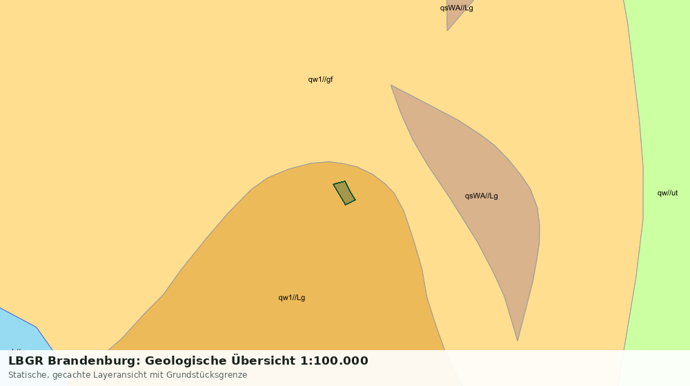 Statische Kartenansicht: LBGR Brandenburg: Geologische Übersicht 1:100.000