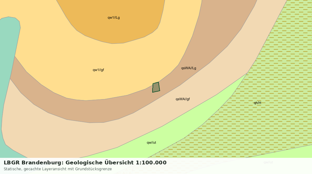 Statische Kartenansicht: LBGR Brandenburg: Geologische Übersicht 1:100.000