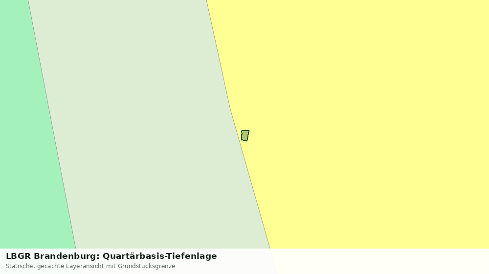 Statische Kartenansicht: LBGR Brandenburg: Quartärbasis-Tiefenlage