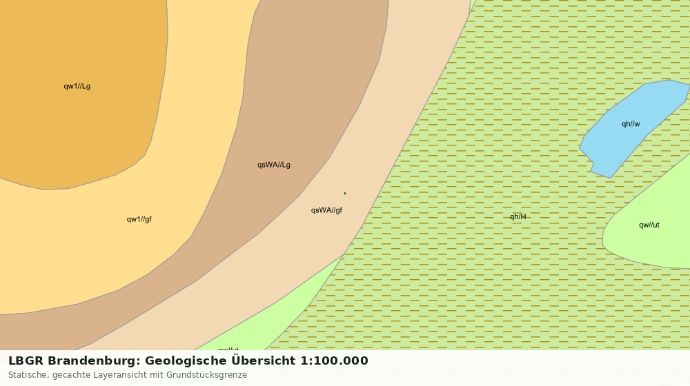 Statische Kartenansicht: LBGR Brandenburg: Geologische Übersicht 1:100.000