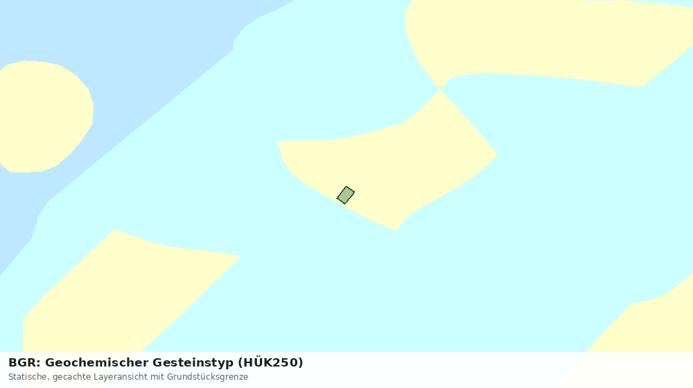 Statische Kartenansicht: BGR: Geochemischer Gesteinstyp (HÜK250)
