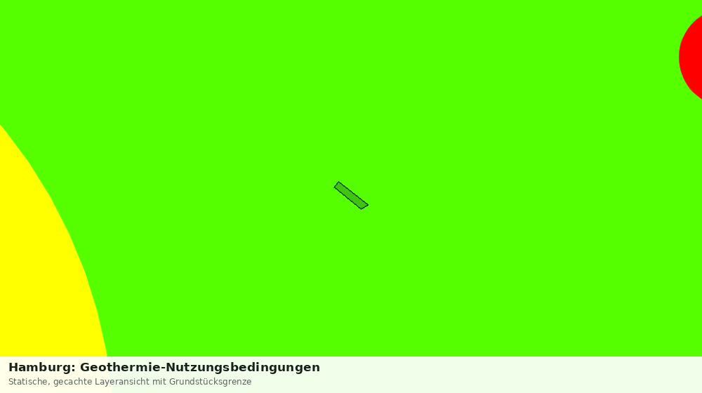 Statische Kartenansicht: Hamburg: Geothermie-Nutzungsbedingungen