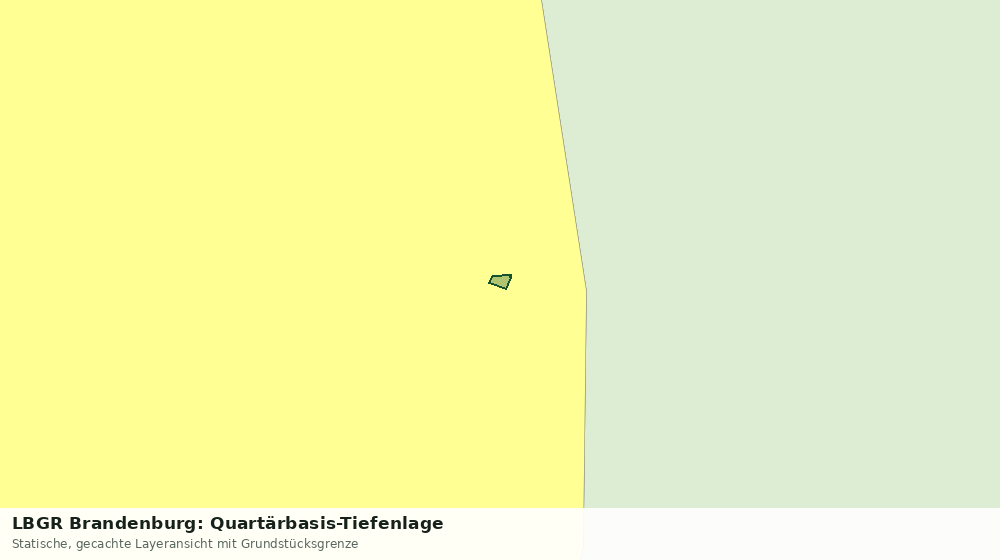 Statische Kartenansicht: LBGR Brandenburg: Quartärbasis-Tiefenlage