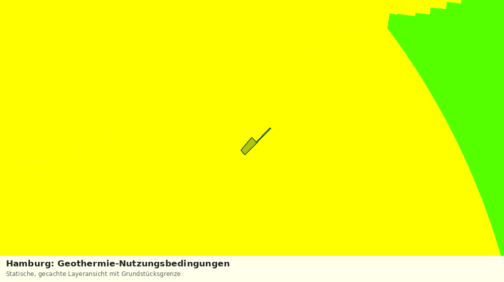 Statische Kartenansicht: Hamburg: Geothermie-Nutzungsbedingungen