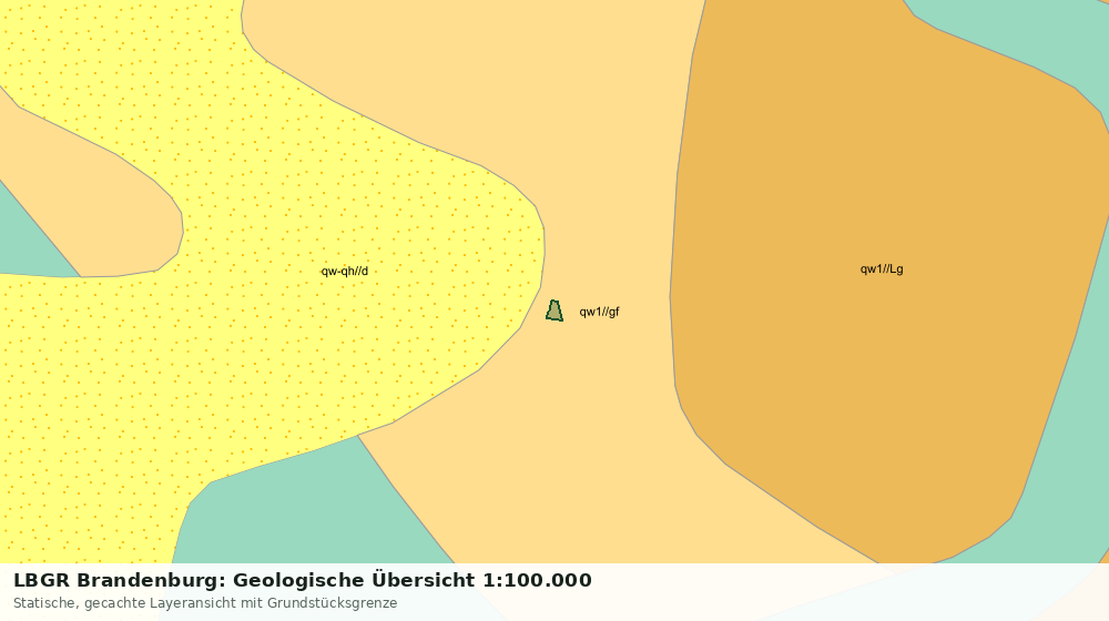Statische Kartenansicht: LBGR Brandenburg: Geologische Übersicht 1:100.000