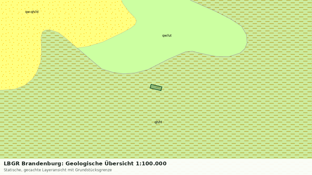 Statische Kartenansicht: LBGR Brandenburg: Geologische Übersicht 1:100.000