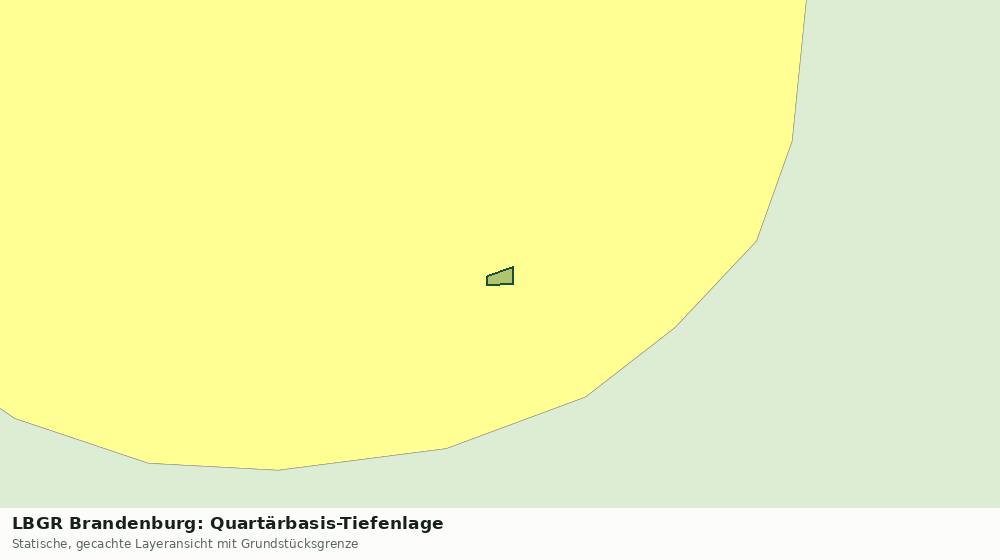 Statische Kartenansicht: LBGR Brandenburg: Quartärbasis-Tiefenlage