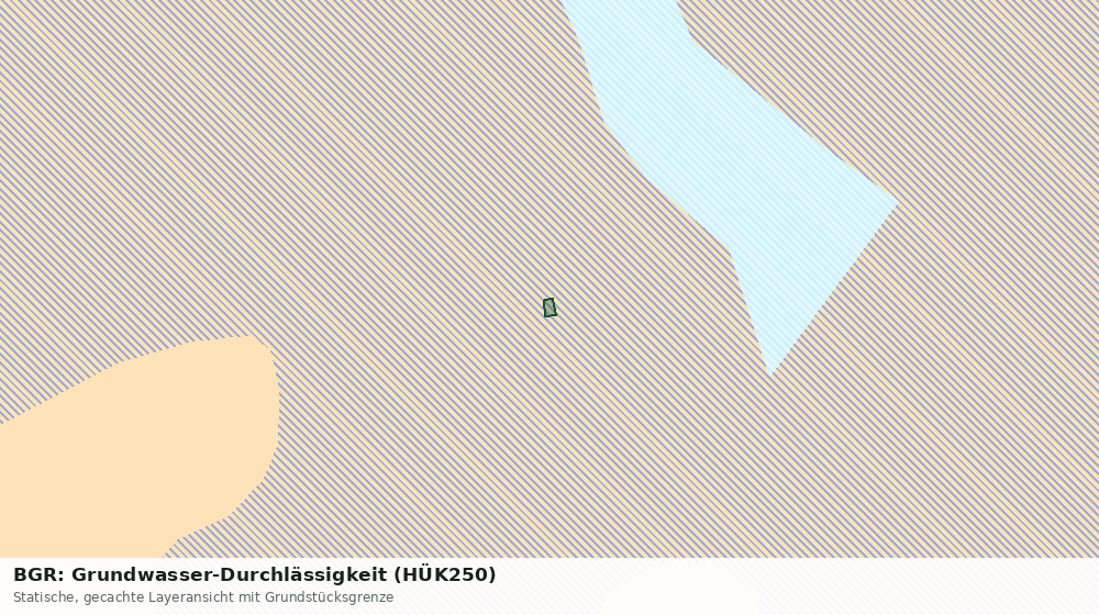 Statische Kartenansicht: BGR: Grundwasser-Durchlässigkeit (HÜK250)