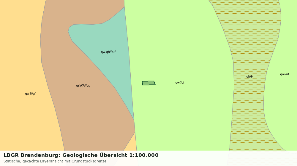 Statische Kartenansicht: LBGR Brandenburg: Geologische Übersicht 1:100.000