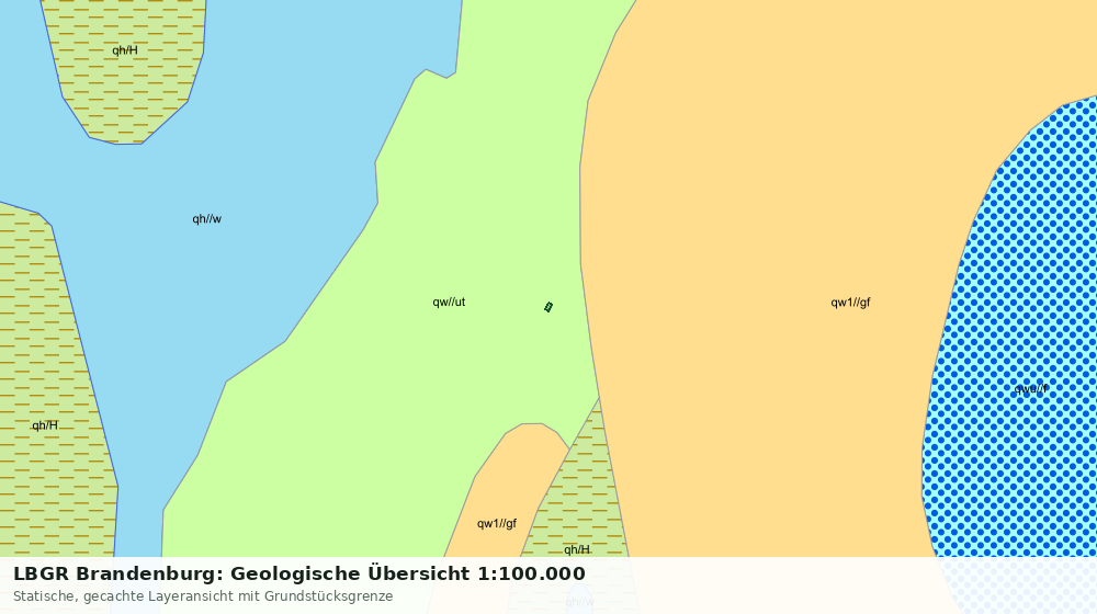Statische Kartenansicht: LBGR Brandenburg: Geologische Übersicht 1:100.000