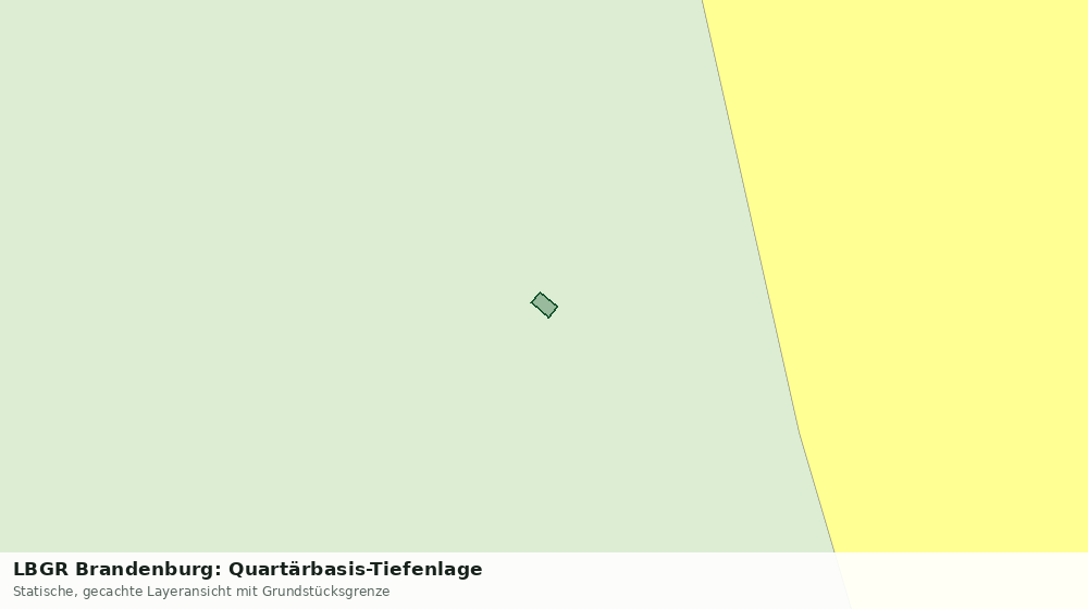 Statische Kartenansicht: LBGR Brandenburg: Quartärbasis-Tiefenlage