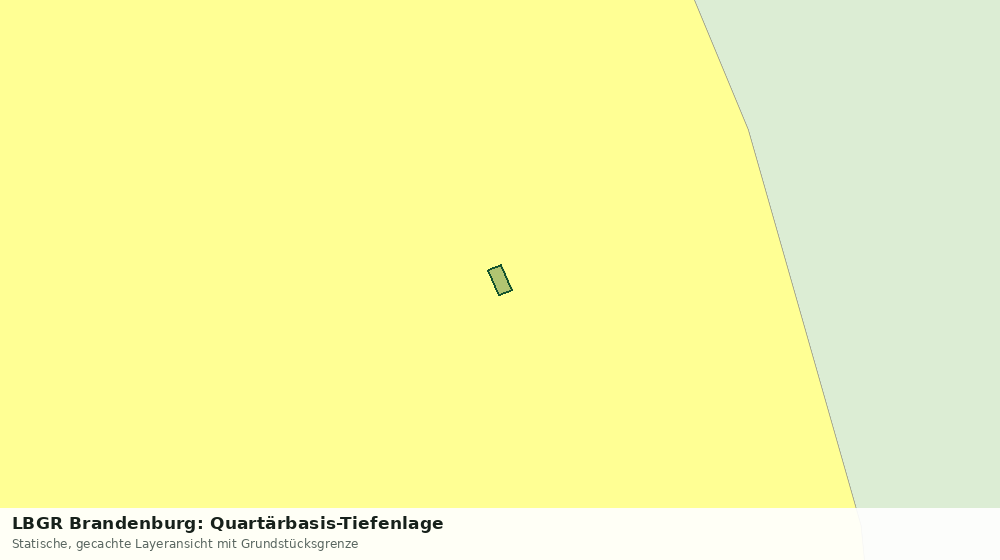 Statische Kartenansicht: LBGR Brandenburg: Quartärbasis-Tiefenlage