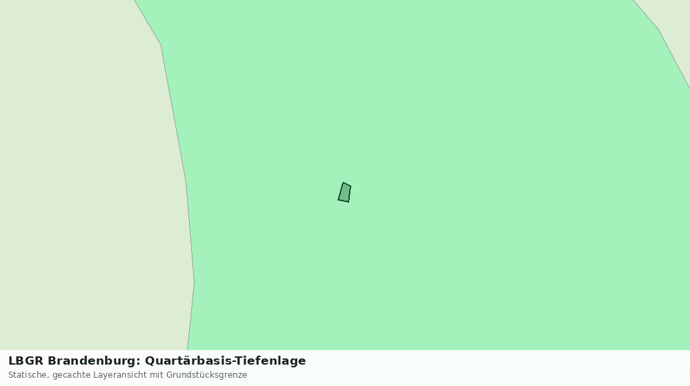 Statische Kartenansicht: LBGR Brandenburg: Quartärbasis-Tiefenlage