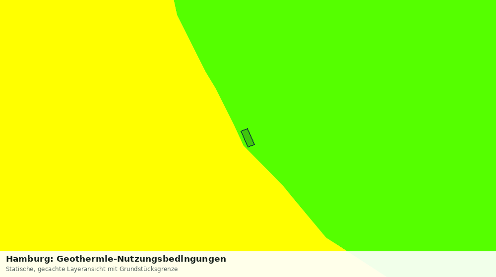 Statische Kartenansicht: Hamburg: Geothermie-Nutzungsbedingungen