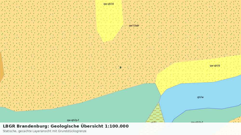 Statische Kartenansicht: LBGR Brandenburg: Geologische Übersicht 1:100.000